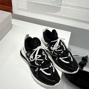 Jimmy Choo Cosmos F Low Top Sneakers Leather And Neoprene Black/White