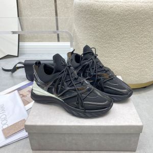 Jimmy Choo Cosmos F Sneakers Leather And Neoprene Black