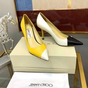 Jimmy Choo Love 85 Pumps Patchwork Leather Yellow