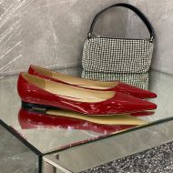 Jimmy Choo Love Flats Patent Leather Red