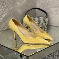 Jimmy Choo Love Pumps Suede Yellow