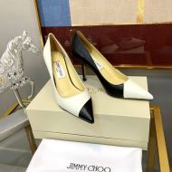 Jimmy Choo Love 85 Pumps Patchwork Leather White